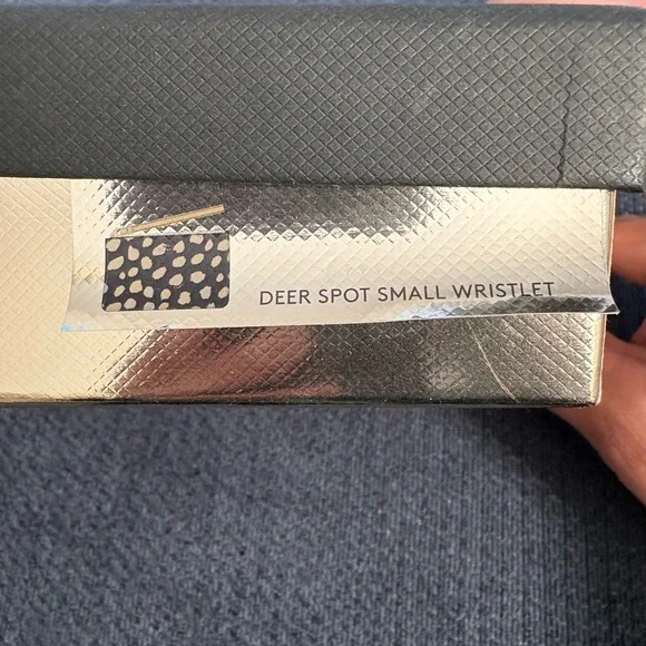 Coach Black and Cream Deer Spot Wristlet New In Box - Picture 4 of 4